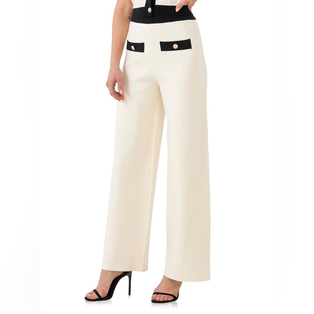 Endless Rose Contrast Knit High Waisted Pants